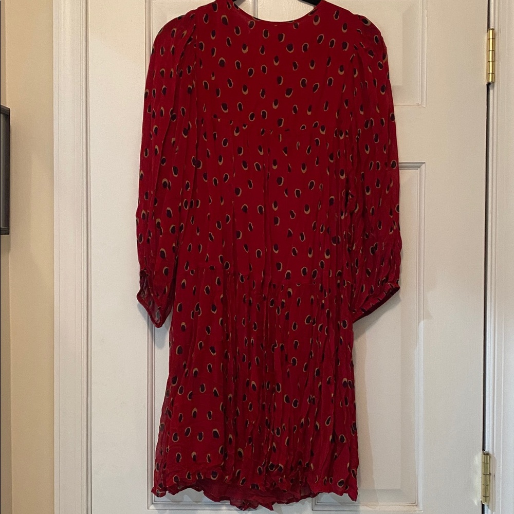 Red Patterned Dress - Picture 7 of 8